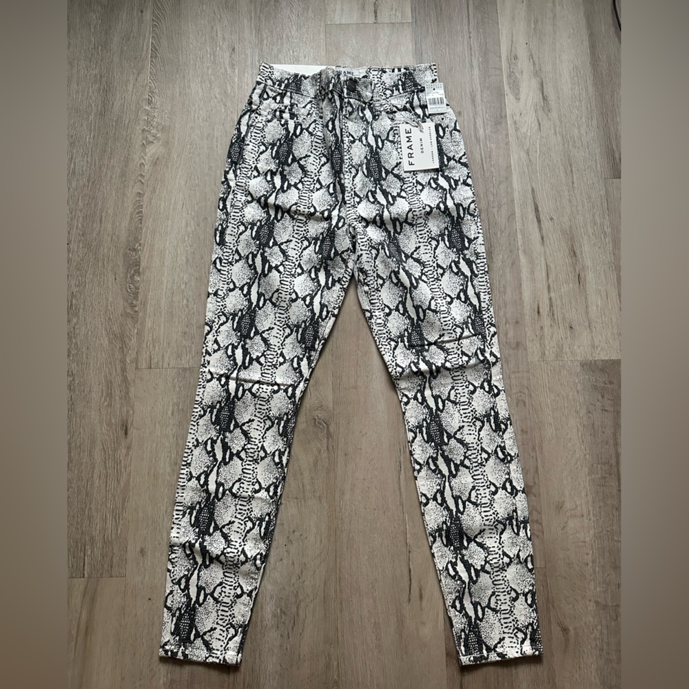 Frame Snakeskin print Denim